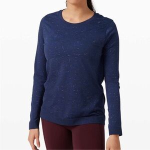 Lululemon Swiftly Long Sleeve Relaxed Fit Top in Cosmic Hyper Blue